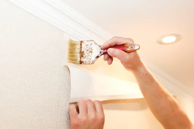 Pose de papier peint à Arbonne — revêtements muraux et toiles de verre
